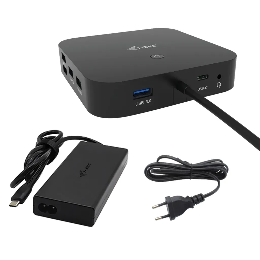 i-tec USB-C HDMI Dual DP Docking Station with Power Delivery 100 W + Universal Charger 100 W i-tec USB-C HDMI Dual DP Docking Station with Power Delivery 100 W + Universal Charger 100 W
