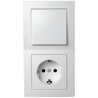 Schalter und Steckdosen Set McPower Flair “Tür 2-fach Profi“, weiß, 3-teilig, Steckanschluss Schalter und Steckdosen Set McPower Flair “Tür 2-fach Profi“, weiß, 3-teilig, Steckanschluss