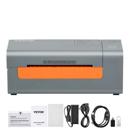 VEVOR Etikettendrucker 40-108mm Thermodrucker 203DPI Labeldrucker 150mm/s Versandetiketten Drucker Thermo-Direkt Edikettendruckgerät USB Automatische Etikettenerkennung Windows Mac OS Linux Chromebook – Bild 8