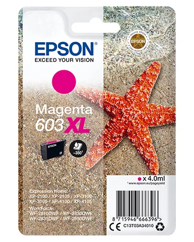 Epson Singlepack Magenta 603XL Ink Epson Singlepack Magenta 603XL Ink