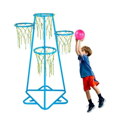 VEVOR Basketballkorb für Kinder, 4-Korb-Basketballkörbe für Kinder, tragbarer Basketballständer mit einstellbarer Höhe & 3 Bällen, Basketball-Spielzeugset für Kinder jeden Alters, Jungen und Mädchen VEVOR Basketballkorb für Kinder, 4-Korb-Basketballkörbe für Kinder, tragbarer Basketballständer mit einstellbarer Höhe & 3 Bällen, Basketball-Spielzeugset für Kinder jeden Alters, Jungen und Mädchen