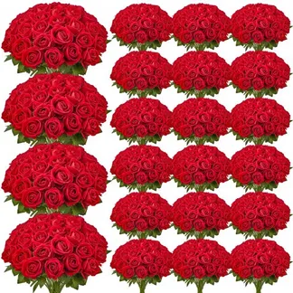 VEVOR Künstliche Blumen Rosen, 500 Stück Kunstblumen, Rote Gefälschte Rose mit Stielen, Schaumrosen für DIY Hochzeit Blumensträuße Braut Valentinstag Muttertag Zuhause Dekoration VEVOR Künstliche Blumen Rosen, 500 Stück Kunstblumen, Rote Gefälschte Rose mit Stielen, Schaumrosen für DIY Hochzeit Blumensträuße Braut Valentinstag Muttertag Zuhause Dekoration