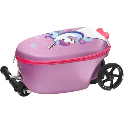 VEVOR Scooter Koffer, 20 L Fassungsvermögen, Reisekoffer mit Flash-PU-Rädern, TPR-Anti-Rutsch-Griff, max. Gewichtskapazität 50 kg, Kinderkoffer Handgepäck, für Kinder ab 5 Jahren, Lila – Bild 10