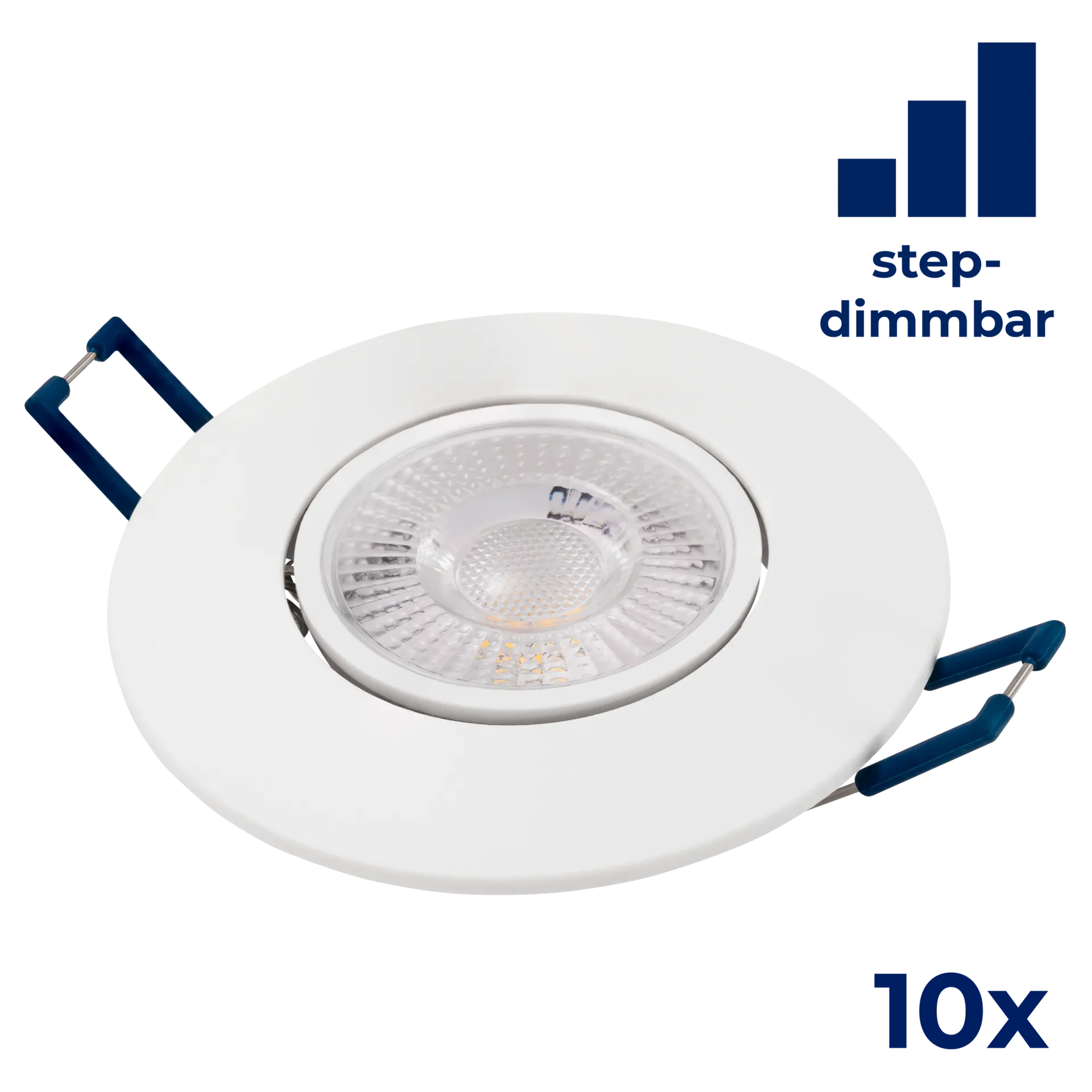 LED-Einbauleuchte McShine “EL-313D“ 4,5W, 450lm, 3000K, step-dimmbar, 10er-Pack LED-Einbauleuchte McShine “EL-313D“ 4,5W, 450lm, 3000K, step-dimmbar, 10er-Pack