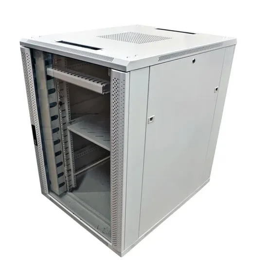 ALLNET 19"Schrank, 42HE, B800/T1000mm, Glastür, Lichtgrau, SNB-Serie, – Bild 3