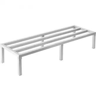 VEVOR Aluminium-Stauregal, 60 x 20 Zoll großes kommerzielles Bodenregal für Lebensmittel, 12 Zoll über dem Boden, 1800 lbs Tragkraft, komplett verschweißtes Aluminium-Lagerregal, zur Lagerung in Restaurants, Küchen, Garagen und Fahrzeugen VEVOR Aluminium-Stauregal, 60 x 20 Zoll großes kommerzielles Bodenregal für Lebensmittel, 12 Zoll über dem Boden, 1800 lbs Tragkraft, komplett verschweißtes Aluminium-Lagerregal, zur Lagerung in Restaurants, Küchen, Garagen und Fahrzeugen