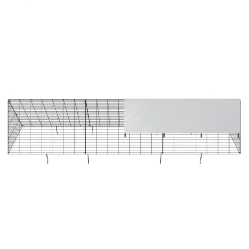 VEVOR Hühnertunnel, 300 x 71 x 61,5 cm Hühnerkäfig für den Hof, tragbare Hühnertunnel für den Außenbereich, einfache Installation, Hühnerstall-Auslauf, geeignet für Hühner, Enten, Kaninchen – Bild 10
