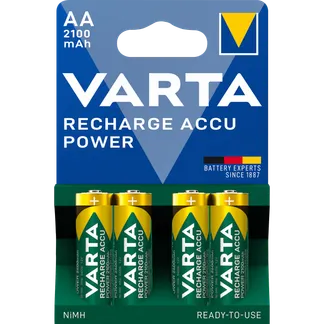 Mignon-Akku VARTA “Accu Power“, Ni-MH, 2.100mA, Typ AA, HR06 4er-Blister Mignon-Akku VARTA “Accu Power“, Ni-MH, 2.100mA, Typ AA, HR06 4er-Blister