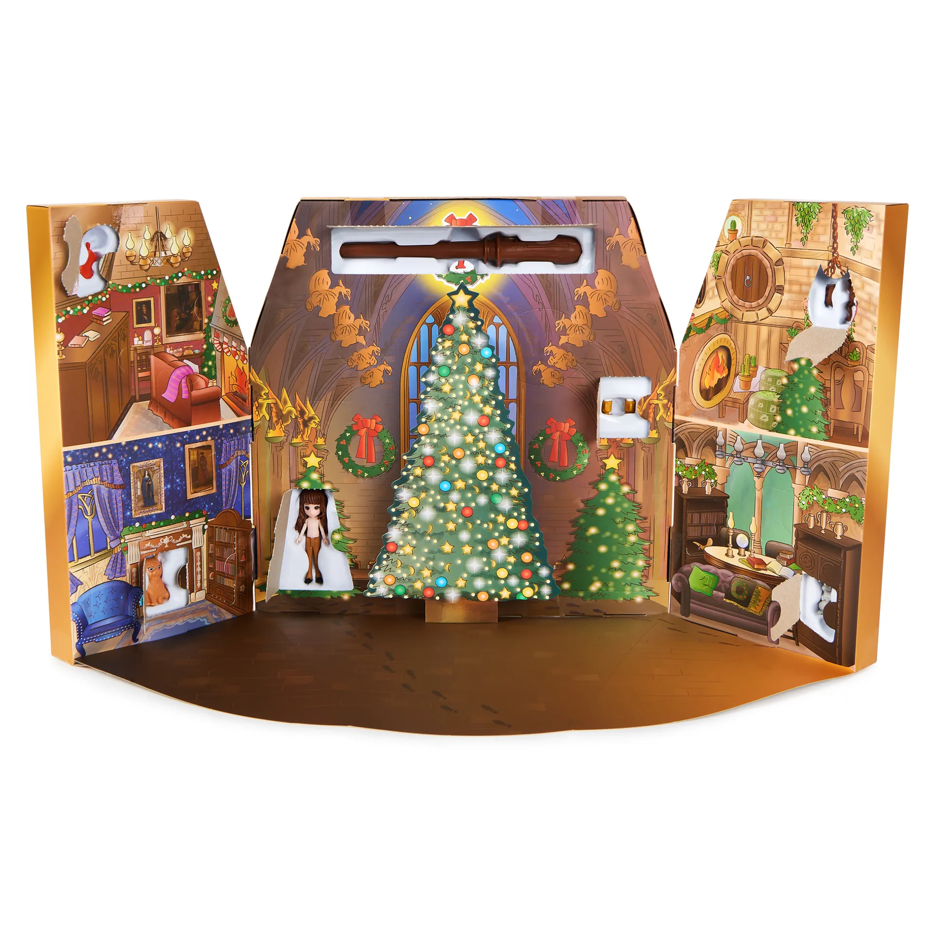 Wizarding World Harry Potter Magical Minis Adventskalender 2023 mit Mini-Zauberstab, 3 Spielfiguren und weiteren Überraschungen – Bild 3
