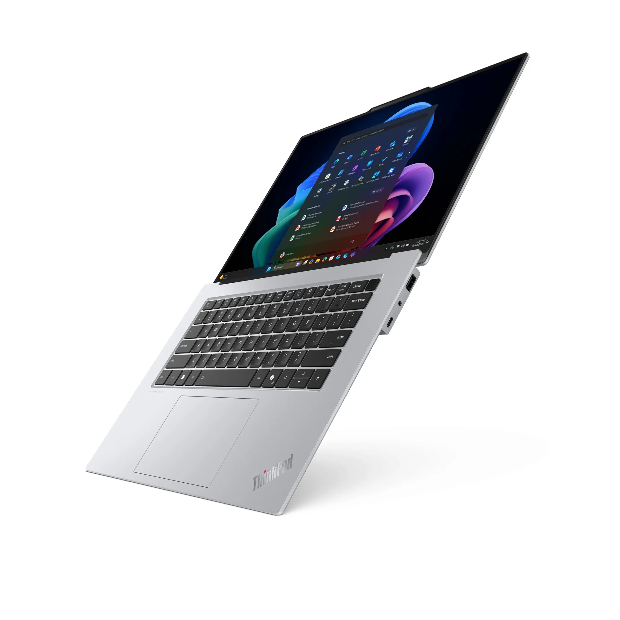 Lenovo ThinkPad X9-15 Gen 1 Aura Edition Copilot+ PC Intel Core Ultra 7 258V Laptop 38,9 cm (15.3") Touchscreen 2.8K 32 GB LPDDR5x-SDRAM 1 TB SSD Wi-Fi 7 (802.11be) Windows 11 Pro Deutsch Weiß – Bild 3