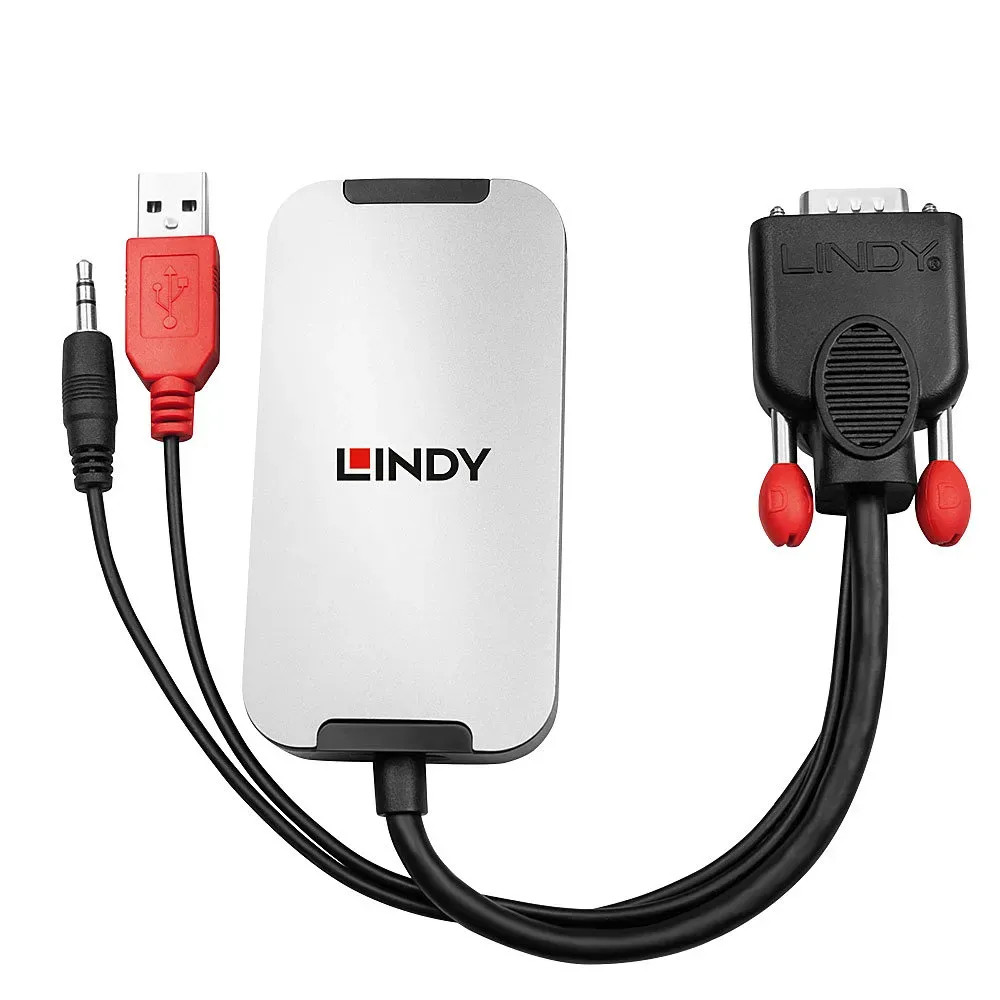 Lindy 38296 Videokabel-Adapter Schwarz, Weiß – Bild 2