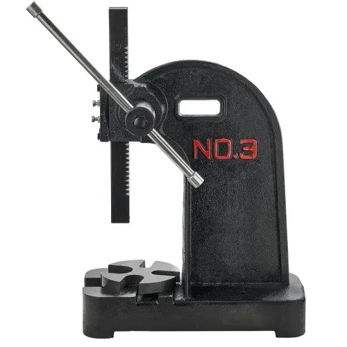 VEVOR Dornpresse, 3 t Handhebelpresse, Manuelle Dornpresse Präzisions Handpresse, 310 mm Maximale Höhe, Manuelle Desktop-Stanzpresse aus Gusseisen, zum Stanzen, Biegen, Strecken, Formen – Bild 10