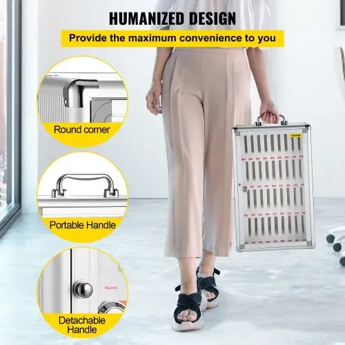 VEVOR Handy Aufbewahrungsschrank 1 x 6 cm, Handy Aufbewahrungsbox 32 x 20 x 51 cm 5 kg Speicher Rack, Unabhängiger Handy Aufbewahrungsschrank Wand Montiert Multifunktionale Lagerung Box – Bild 5