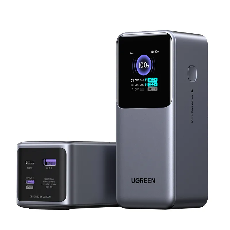 Ugreen 20000mAh 130W Fast Charging Powerbank Lithium Grau – Bild 3