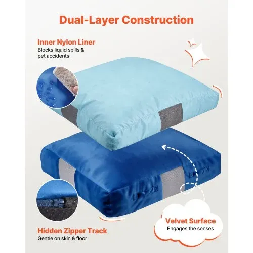VEVOR Crashpad 150 x 150 cm, Kindermatte mit Schaumstoffblöcken & Waschbarem Bezug, Weiche Schaumstoff-Landezone, Fallschutzmatte, Ausstattung für Sinnesräume zum Springen Entspannen Spielen – Bild 3