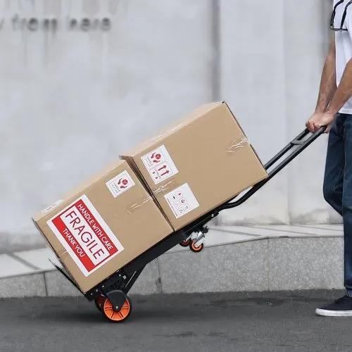 VEVOR 2 in 1 Sackkarre Klappbar 136kg Tragfähigkeit Transportkarre Aluminiumlegierung & Kohlenstoffstahl Sackkarre ⇋ Plattformwagen Trolley für Lade- & Transportaufgaben im Innen- & Außenbereich – Bild 7