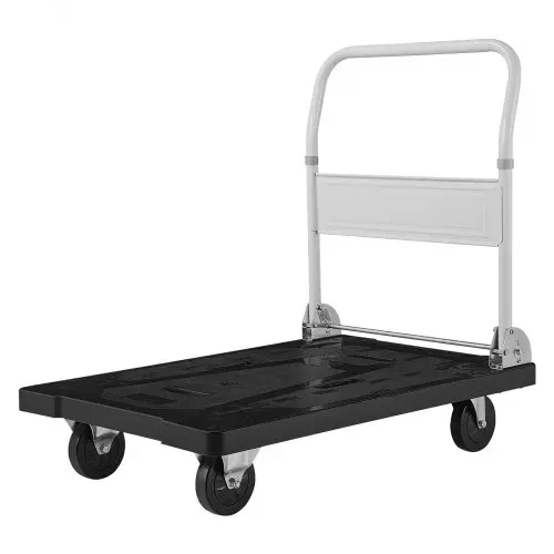 VEVOR Plattformwagen Klappbar 300 kg, Transportwagen mit Lenkrolle, Handwagen mit Rutschfester Ladefläche, Klappwagen Transporthilfe für Einfache Aufbewahrung, 895x595x850 mm Rollwagen – Bild 8