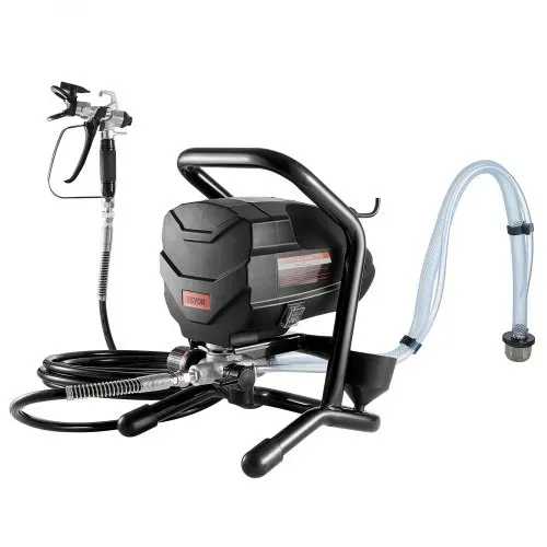 VEVOR Airless-Farbspritzgerät mit Ständer 650 W hocheffizientes Airless Spritzgerät 3000 PSI elektrische Farbspritzmaschine, Verlängerungsstange und Reinigungssets für Außenmöbel Zäune – Bild 9