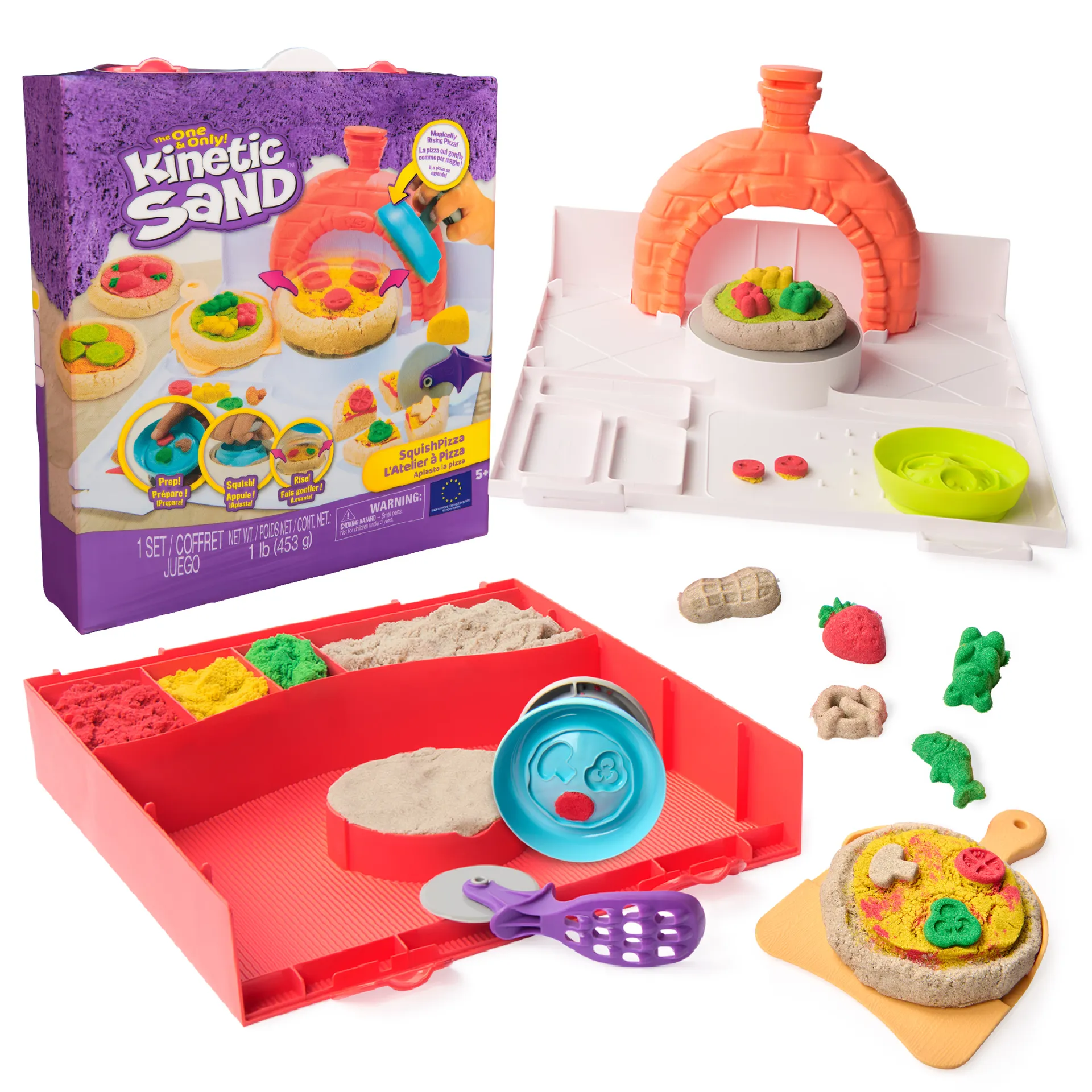 Kinetic Sand Squish Pizza Set Kinetic Sand Squish Pizza Set