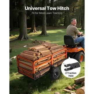 VEVOR Kippanhänger, 725,75 kg, ATV-UTV-Anhänger aus Stahl zum Hinterherziehen, Kipper mit abnehmbarer Rückwand, Gartenanhänger zum Hinterherziehen für Rasenmäher, Traktoren und Gartenabfälle VEVOR Kippanhänger, 725,75 kg, ATV-UTV-Anhänger aus Stahl zum Hinterherziehen, Kipper mit abnehmbarer Rückwand, Gartenanhänger zum Hinterherziehen für Rasenmäher, Traktoren und Gartenabfälle
