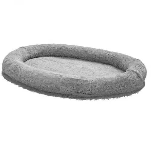 VEVOR Hundebett für Menschen & Hunde, 174x118x24 cm, Memory-Schaum-Hundebett in Menschengröße, mit Seitentasche, Griff & Reißverschluss, abnehmbarer, maschinenwaschbarer Bezug, Hochflor Dunkelgrau – Bild 9