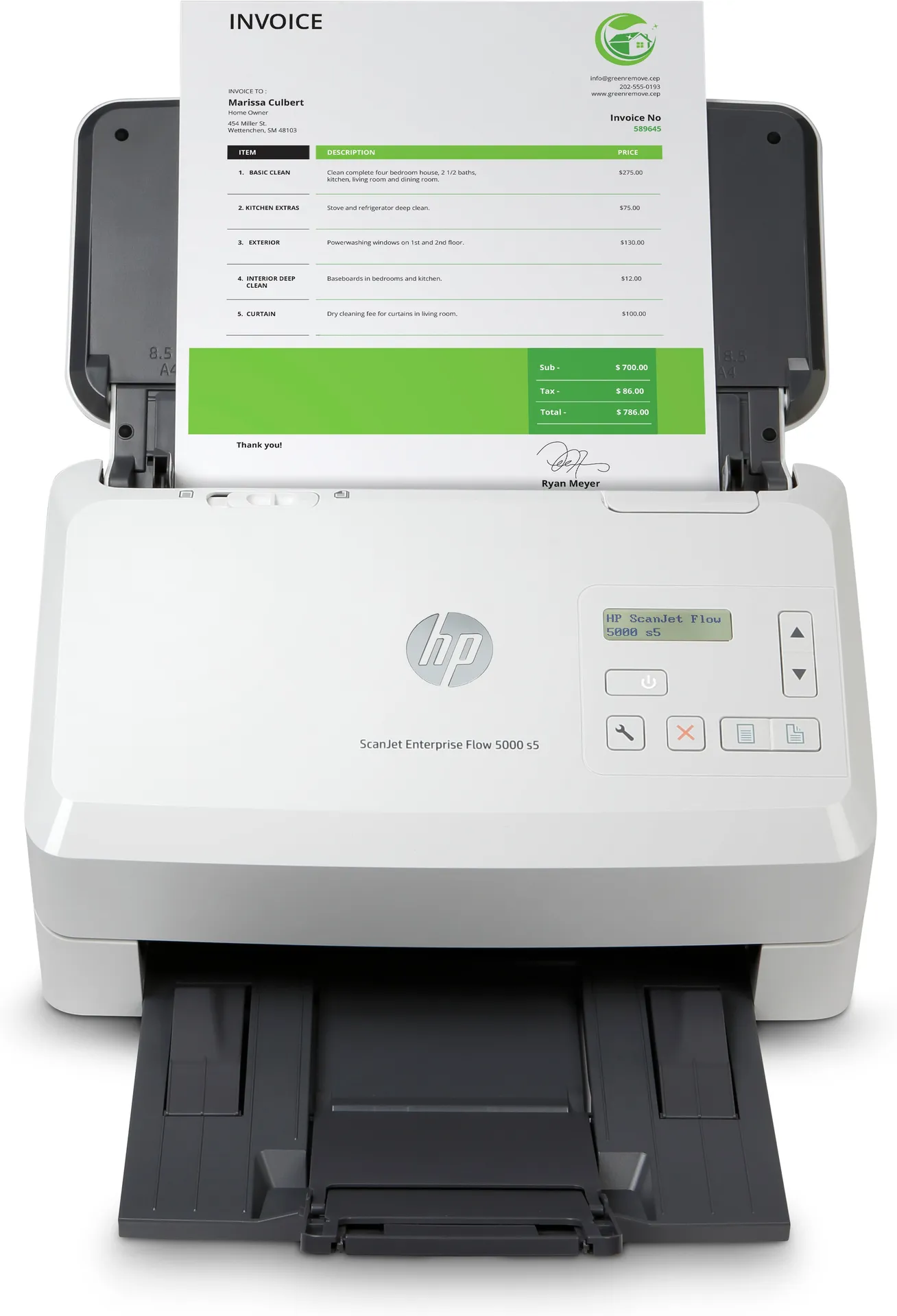 HP Scanjet Enterprise Flow 5000 s5 Scanner mit Vorlageneinzug 600 x 600 DPI A4 Weiß HP Scanjet Enterprise Flow 5000 s5 Scanner mit Vorlageneinzug 600 x 600 DPI A4 Weiß