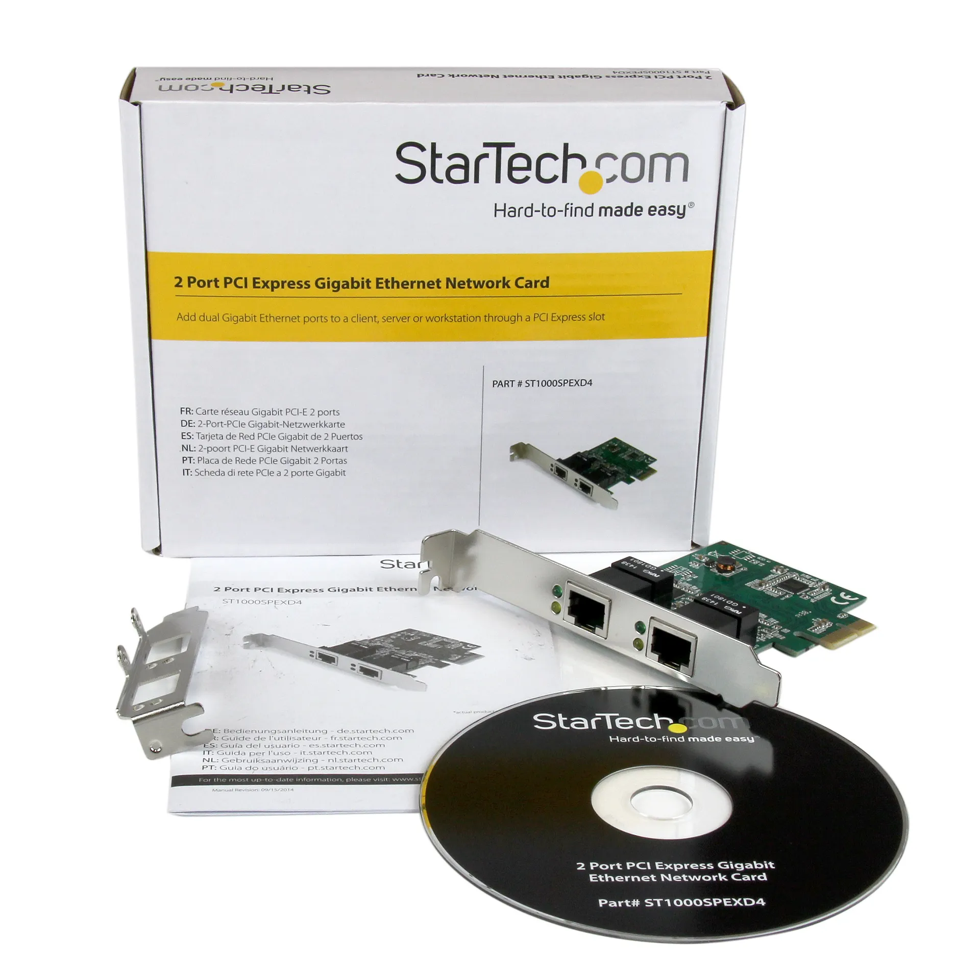 StarTech.com 2 Port Low Profile PCI Express Gigabit Ethernet Netzwerkkarte - PCIe Server Adapter – Bild 5