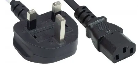 Manhattan Stromkabel, UK-Version, Schwarz, 1,8 m Manhattan Stromkabel, UK-Version, Schwarz, 1,8 m