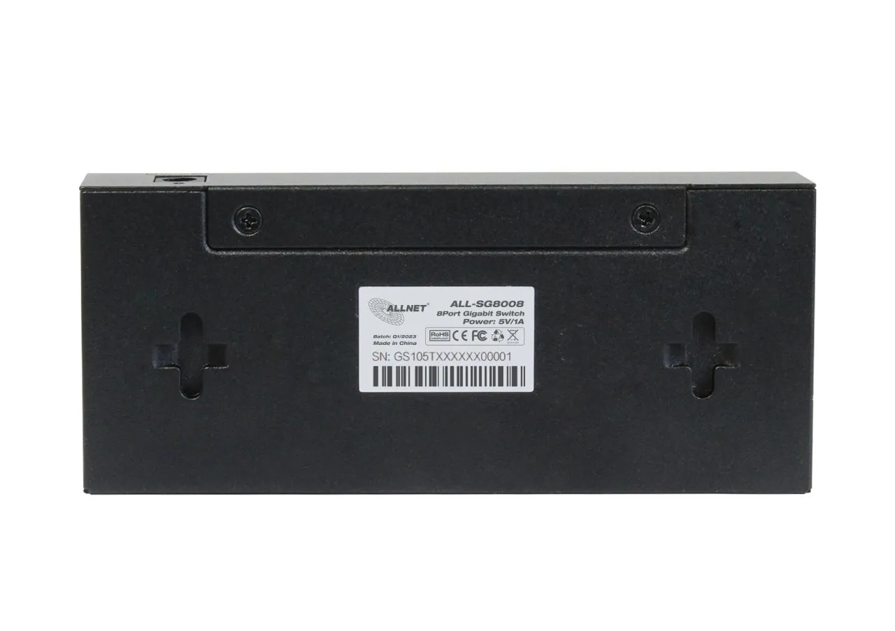 ALLNET Switch unmanaged Layer2 8 Port • 8x 1GbE • Lüfterlos • ALL-SG8008 – Bild 3