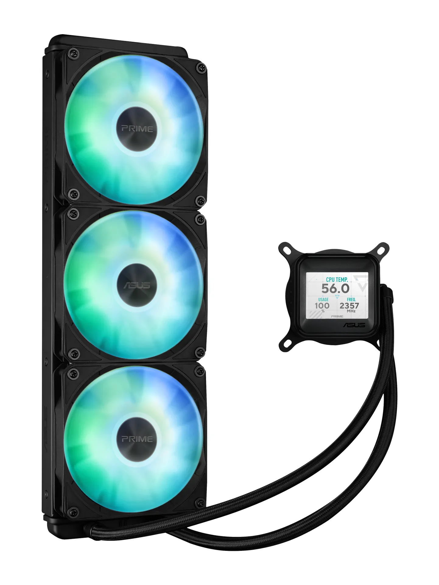 ASUS Prime LC 360 ARGB LCD Prozessor All-in-One-Flüssigkeitskühler 12 cm Schwarz ASUS Prime LC 360 ARGB LCD Prozessor All-in-One-Flüssigkeitskühler 12 cm Schwarz