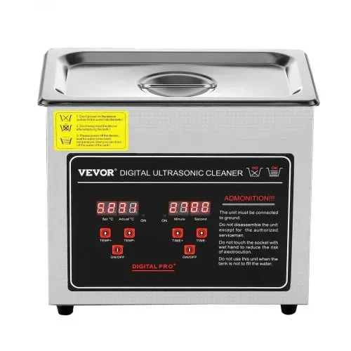 VEVOR Ultraschallreiniger Ultraschall Edelstahl-Reinigungsgerät 150 W, 3 L Ultraschallreinigungsgerät mit Digitaler Anzeige 0-30 Min, Reinigung Ultraschall für Schmuck, Brillen, Uhren usw. – Bild 8