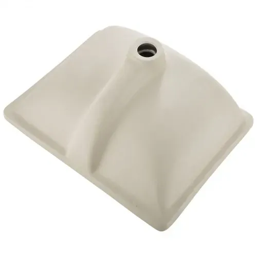 VEVOR Unterbauwaschbecken Handwaschbecken 515 x 385 mm rechteckiges Spülbecken aus Keramik mit Überlaufloch, moderne Unterbauspüle Küchenspüle für kleine Räume, Badezimmerwaschbecken Weiß – Bild 9