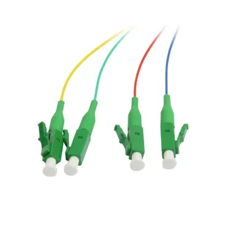 LWL-Pigtail-LC(APC) 9/125u, 1,5mtr. OS2, 4-Pack, farbig, G657.A2, Synergy 21, LWL-Pigtail-LC(APC) 9/125u, 1,5mtr. OS2, 4-Pack, farbig, G657.A2, Synergy 21,