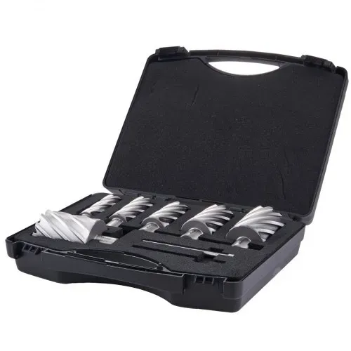 VEVOR Kronenbohrer-Set Metall 6 tlg. 1, 1-1/8, 1-1/4, 1-1/2, 1-3/4, 2 Zoll Kernbohrer-Satz 50,8 mm Schnitttiefe Ringschneider-Set, aus M2AL-Schnellarbeitsstahl Zubehör für Magnetbohrmaschinen – Bild 9
