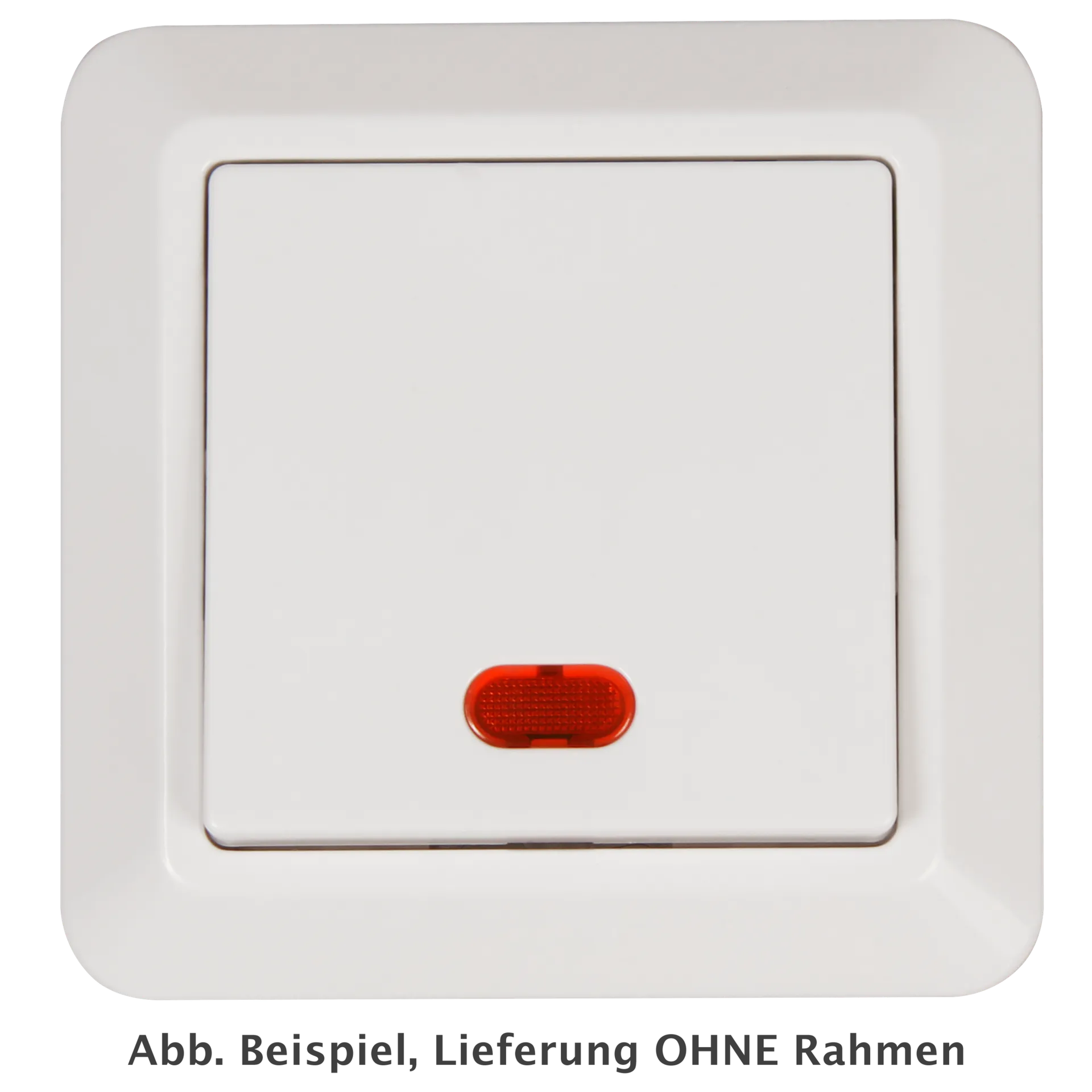 Schalter McPower “Cup“ 250V~/10A, UP, weiß mit Orientierungs-Leuchte Schalter McPower “Cup“ 250V~/10A, UP, weiß mit Orientierungs-Leuchte