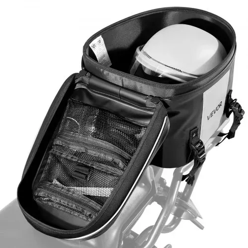 VEVOR Motorradhecktasche 28 L wasserfest, Rücksitztasche Kofferraumtasche für Motorradgepäck, Gepäckaufbewahrung mit Tasche & verstellbarer Schnalle, universell passender Gepäckträger, Schwarz – Bild 10