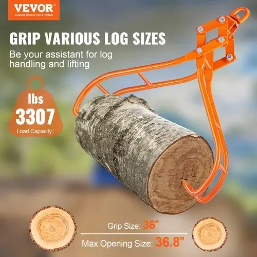 VEVOR Forstzange 1500kg Tragfähigkeit Rückezange Max. Öffnung 934,8mm Holzzange 955x340x263mm Hebezange Holzgreifer Verladezange Schleppzange Holzpackzange für Traktoren Lastkraftwagen Gabelstaplern VEVOR Forstzange 1500kg Tragfähigkeit Rückezange Max. Öffnung 934,8mm Holzzange 955x340x263mm Hebezange Holzgreifer Verladezange Schleppzange Holzpackzange für Traktoren Lastkraftwagen Gabelstaplern