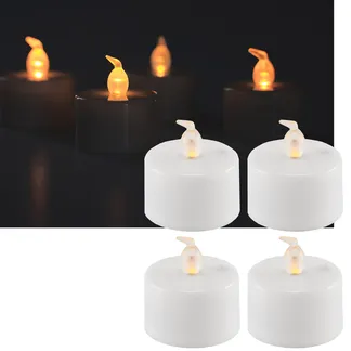 LED Teelichter, 4er Set, Luftzugsensor zum An- und Ausblasen LED Teelichter, 4er Set, Luftzugsensor zum An- und Ausblasen
