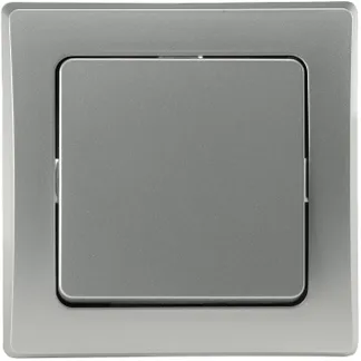 DELPHI Wechsel-Schalter, UP, silber 250V~/ 10A, inkl. Rahmen, Steckanschluss DELPHI Wechsel-Schalter, UP, silber 250V~/ 10A, inkl. Rahmen, Steckanschluss