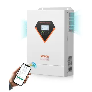VEVOR Hybrid-Solarwechselrichter, 6kW, All-in-One-Wechselrichter mit reinem Sinus, 48V DC auf 220/230V AC, mit integriertem 120A MPPT-Solarregler, für Blei-Säure-Lithium-Batterien im Off-Grid-System VEVOR Hybrid-Solarwechselrichter, 6kW, All-in-One-Wechselrichter mit reinem Sinus, 48V DC auf 220/230V AC, mit integriertem 120A MPPT-Solarregler, für Blei-Säure-Lithium-Batterien im Off-Grid-System