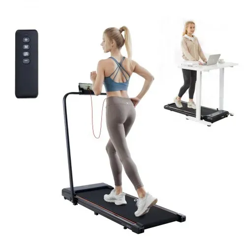 VEVOR Walking Pad Laufband unter den Schreibtisch, Laufband zum Arbeiten, klappbares Laufband mit 120 kg Tragkraft, tragbares 2 in 1 Pad mit 2,5 PS, Griffstange Fernbedienung LED-Anzeige 1-10 km/h VEVOR Walking Pad Laufband unter den Schreibtisch, Laufband zum Arbeiten, klappbares Laufband mit 120 kg Tragkraft, tragbares 2 in 1 Pad mit 2,5 PS, Griffstange Fernbedienung LED-Anzeige 1-10 km/h
