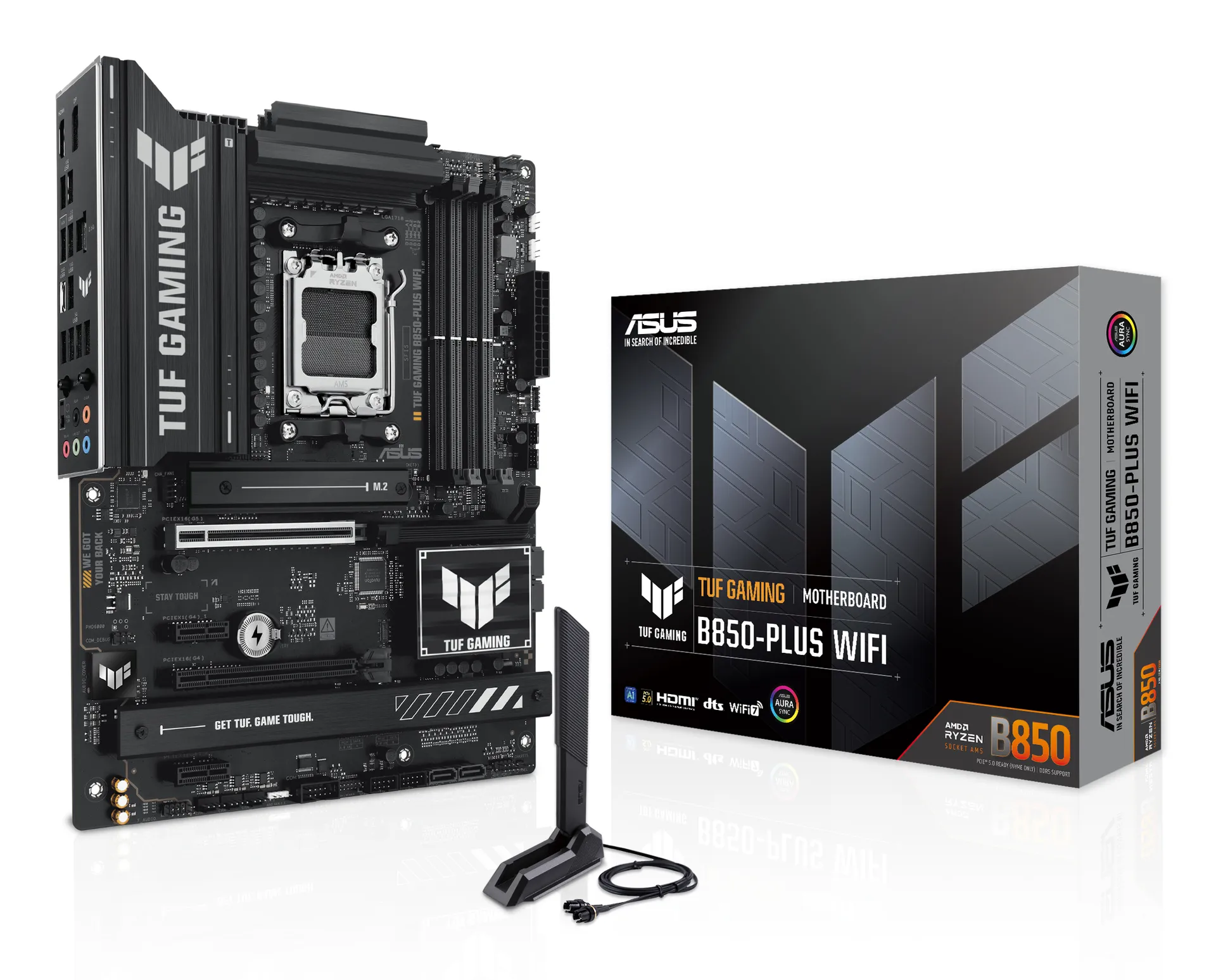 ASUS TUF GAMING B850-PLUS WIFI AMD B850 Sockel AM5 ATX ASUS TUF GAMING B850-PLUS WIFI AMD B850 Sockel AM5 ATX