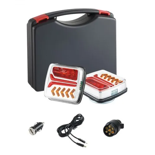 VEVOR Anhängerlichter Anhängerleuchten mit Modi (Rücklicht/Blinklicht/Bremslicht/Kennzeichenlicht/Rückfahrlicht), wasserfestes Anhängerbeleuchtungsset für Boot Lkw Wohnmobil Traktor VEVOR Anhängerlichter Anhängerleuchten mit Modi (Rücklicht/Blinklicht/Bremslicht/Kennzeichenlicht/Rückfahrlicht), wasserfestes Anhängerbeleuchtungsset für Boot Lkw Wohnmobil Traktor