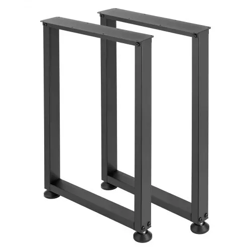 VEVOR Tischkufen aus Vierkantprofilen 2er-Set 450x740 mm, Tischuntergestell max. 1000 kg, Tischbeine, Möbelfüße, Tischgestell, Tischfüße für Schreibtische, Couchtisch, Esstische, Schwarz – Bild 9