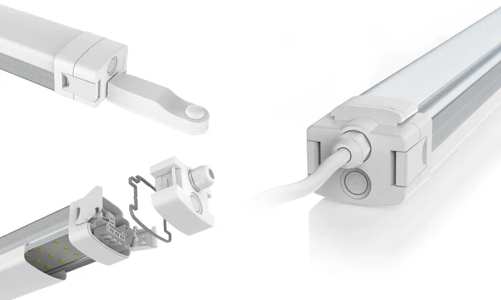 Synergy 21 LED Tri-proof Light 150cm tri-color pir – Bild 3