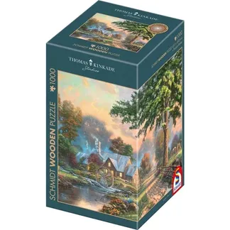 Holzpuzzle Thomas Kinkade Studios: Am alten Mühlenbach Holzpuzzle Thomas Kinkade Studios: Am alten Mühlenbach