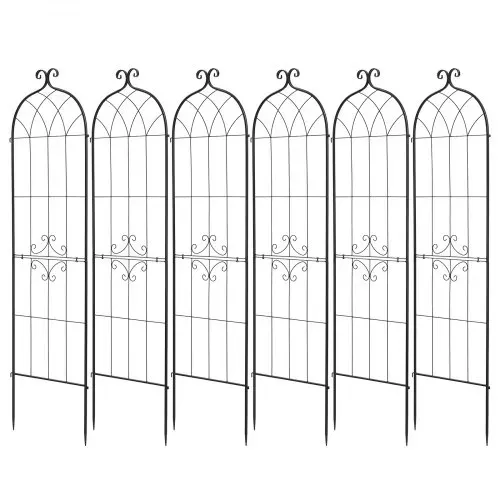 VEVOR Rankgitter, 180x52,5 cm 6er-Pack, Metall Rankhilfe mit Pulverbeschichteter Oberfläche & Verriegelungsmechanismus, Kletterhilfe, Garten Spalier, Pflanzengitter für Blumen, Gemüse & Rosen – Bild 9