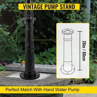 VEVOR Pumpenständer Schwengelpumpe Gusseisen Handschwengelpumpe Pumpenständer 23,7x 23,7x66cm Gartenpumpe Ständer mit Sprühfarbe beschichtet Handpumpe Ständer 8mm Dicke Schwarz für Garten Teich Hof VEVOR Pumpenständer Schwengelpumpe Gusseisen Handschwengelpumpe Pumpenständer 23,7x 23,7x66cm Gartenpumpe Ständer mit Sprühfarbe beschichtet Handpumpe Ständer 8mm Dicke Schwarz für Garten Teich Hof