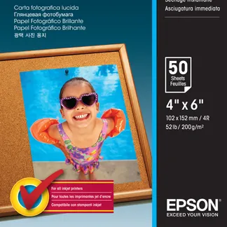 Epson Photo Paper Glossy – 10x15cm – 50 Blätter Epson Photo Paper Glossy – 10x15cm – 50 Blätter