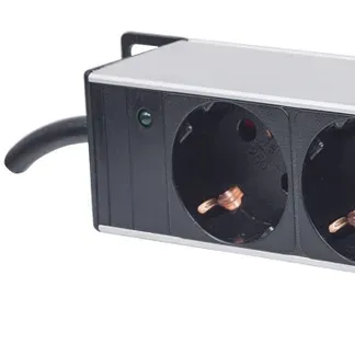 Intellinet 10″ 4-fach Steckdosenleiste, Schutzkontakt, Power-LED, ohne Überspannungsschutz, 1,8 m Stromkabel, 1 HE Intellinet 10″ 4-fach Steckdosenleiste, Schutzkontakt, Power-LED, ohne Überspannungsschutz, 1,8 m Stromkabel, 1 HE